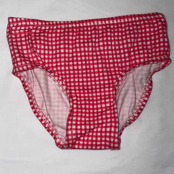 Red Check Ruffle Bikini - Picture 4 of 6